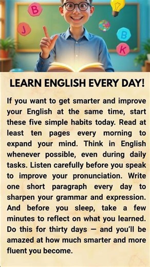 5 Daily Habits to Learn English Fast | Fun Way to Get Smarter Every Day!