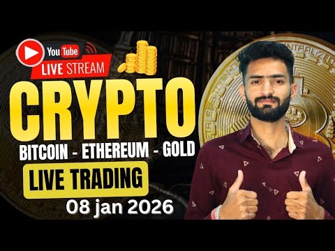Today Live Crypto & Forex Trading | Btc Live Trading | gold Live Trading 08 janu 2026 | #BTC #Gold
