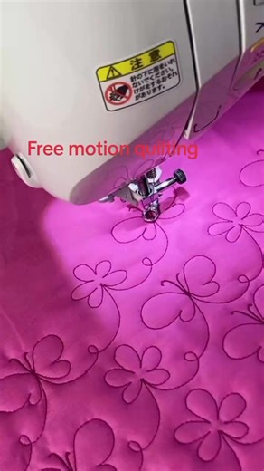 Free motion quilting on a domestic sewing machine. Mixing flowers and butterflies. 🥰 Video by By Judith Diaz #machinequilting #sewingskills #quilteroftiktok #quilting #threadartist #artistsoftiktok #artandcrafts #sewingtiktok | Sharon Green