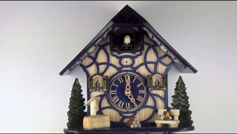Quartz Cuckoo Clock - Magic Blue AH 34 QM