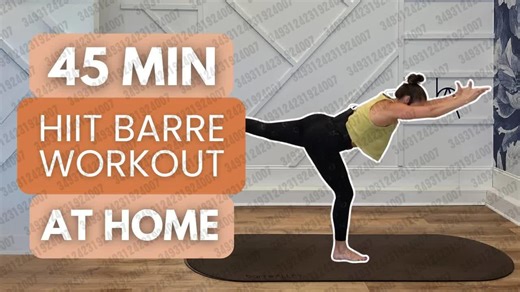 2025.10.06 【barreALLEY】45分钟Barre卡路里燃烧HIIT锻炼🔥剧烈间隔