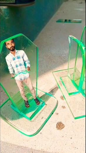 Glass🏆 Trophy Design Unique Glass Cutting Ideas | #Trending Award Making 2025 #shorts