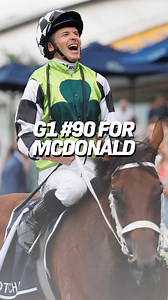 Into the nineties! 🏆 James McDonald is up to 90 G1 winners after ZOUGOTCHA’s success in the G1 Coolmore Classic! 💚 🎥 Sky Racing | World Horse Racing