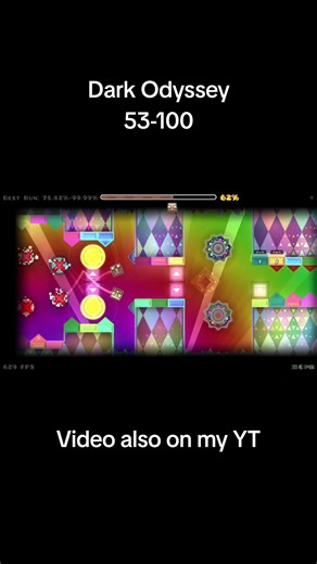 Geometry Dash Dark Odyssey 53-100 #gd #geometrydash #extremedemon #pokemon