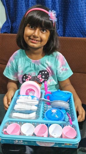 KITCHEN SET WITH BASKET #meherthecutepie #shorts #kidsplaying #kidcooking #kitchenforkids