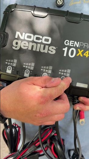 Charging All Four Marine Batteries with One NOCO GENPRO 10x4 #boat #marinecharger #lake #boatbattery
