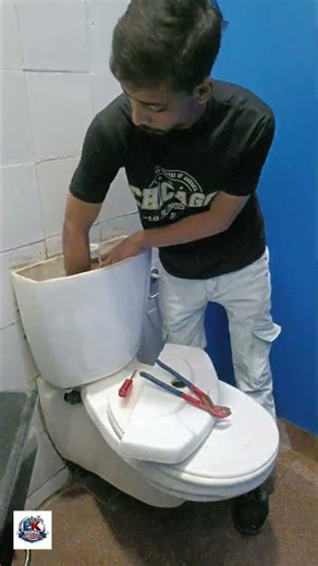 How to Fix a Toilet Flush Button in 12 Easy Steps✅👍wc ke push button repair#wc#plumber #shorts#india