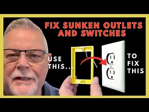 How to Fix a Recessed Outlet or Wall Switch - Electrical Box Extender Install