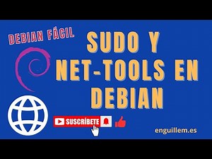 Instalar sudo y net-tools en debian
