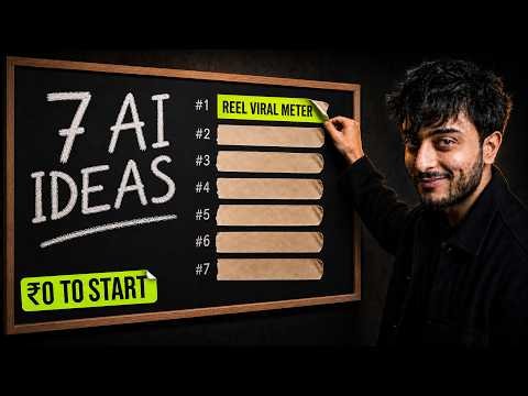 7 AI SaaS StartUp Ideas I’d Start as a Solo Entrepreneur! (₹0 to Start)