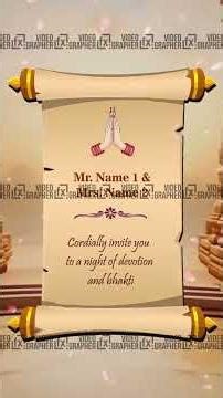 Template 71 l Mata Ki Chowki Invitation | Digital Invitation | Videographerfx