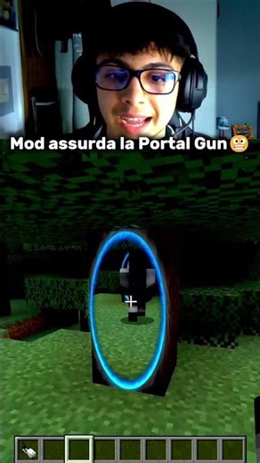 Mod assurda la Portal Gun😬 #minecraft #shorts