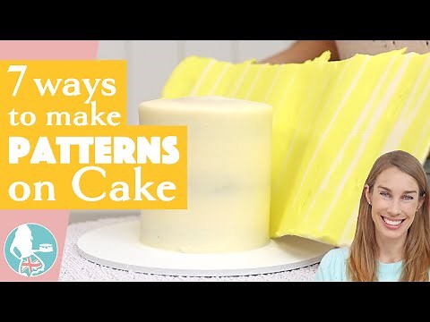 7 Ways to Make Patterns on Cakes British Girl Bakes