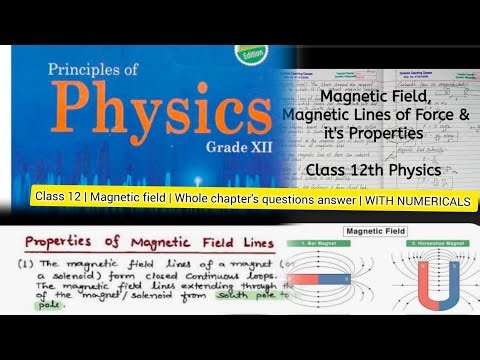 Class 12 | Magnetic field | Whole chapter's questions answer | WITH NUMERICALS