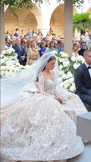 Tonight's bride made her exit in a breathtaking ELIE SAAB gown!