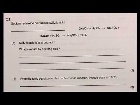 GCSE Chemistry Exam Practice: Titration method and calculations model answer