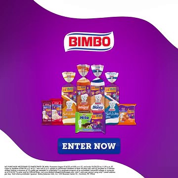 Ready to elevate your college journey? Bimbo wants you to score big with a chance to win $25,000 in college tuition! 📚🏈🤩 Enter today for a chance to be one of four winners of $25,000 in college grants. Also, play the Bimbo® Play & Win Instant Game for the chance to win school supplies like backpacks, planners, water bottles, and more! At Bimbo®, we’re all about maximizing your college experience. Explore our treasure trove of college tips, recipes, and dorm hacks to ensure your journey is a m