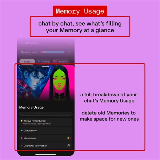 new Memory update ✨ pt.5🆕 Memory Usage - see what’s taking up space📊🆕 Auto-Compact - older chats get compressed, while your key memories stay safe🗜️check your usage bar anytime at the top of Memory page(*'▽'*)