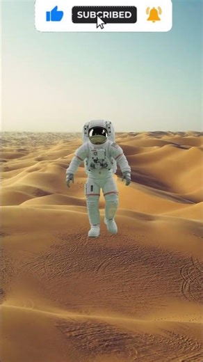 Astronaut İn The Desert #Animation #Aliens #Discovery🚀🔥