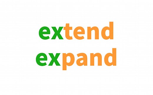 我悟了! extend expand的区别!