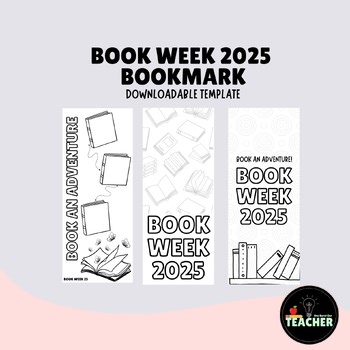 Book Week 2025 Bookmark Colouring Activity | Book an Adventure