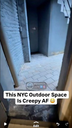 Touring a NYC Apartment With the Creepiest Outdoor Space I’ve Ever Seen 😳