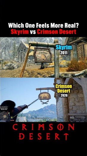Which One Feels More Real? Skyrim vs Crimson Desert