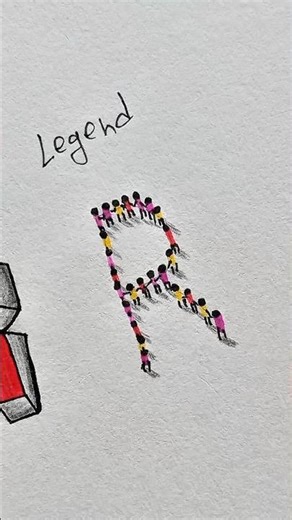 How to draw letter *R* beginner to legend ✏️ #art #drawing #tutorial #howtodraw #loveart