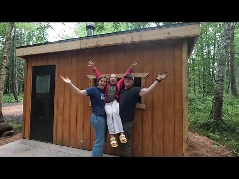 Building an Off-Grid Sauna in the Woods | DIY Forest Sauna Build