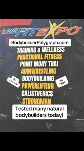 Bodybuilder polygraph day