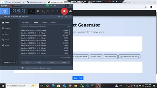 Built a Bold Text Generator using Next.js and Tailwind CSS | Fatima Raees posted on the topic | LinkedIn