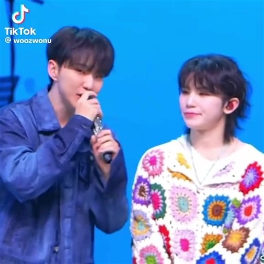 The outfit, the hair, the fluffiness, and the voice, believe me his attractive traits kept showing more and more these days. (vcr. | TikTok: @woozwonu) - WOOZIneyney | Woozinology