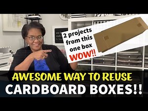 HAVE YOU EVER DONE THIS? Turn one box into two cardboard projects! ZERO WASTE!