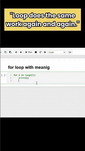 Python For Loop | python Basic for Beginners #python #forloop #shorts