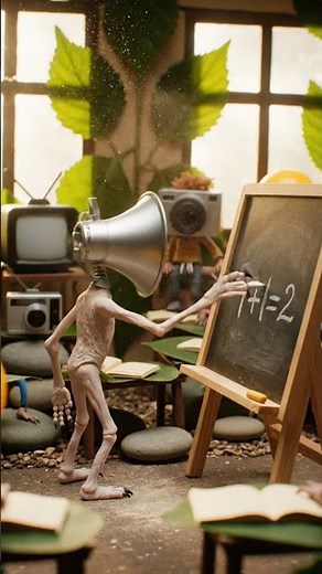 🎒 Tiny Siren Head Goes to School! | Quái Vật Đầu Loa Tí Hon Đi Học Cực Đáng Yêu 💖