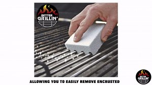 Better Grillin Scrubbin Stone Grill Cleaner-Scouring Brick/Barbecue Grill Brush/Barbecue Cleaner for BBQ, Griddle, 3pk