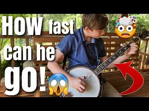 How fast can he go!? 😱🤯 - Cotton Pickin Kids - best boy Banjo player