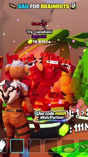 SAIL FOR THE BRAINROTS Tre Canelloni Secret Code Fortnite Creative MAP