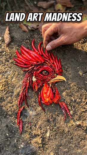 You won't believe what I made out of dirt and twigs 🌿 #nature #art #creative