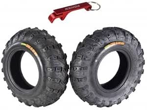 Kenda Bear Claw EVO ATV UTV All Terrain Mud Bearclaw Tires with Bottle Opener Keychain 2 Packs (26x9-12 Front 2 Pack)