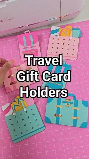 2.3K views · 27 reactions | Which gift card holder is your favorite? If you have a Cricut Machine, you seriously need to start making gift card holders! Check my templates here: https://ginaccreates.com/unique-gift-card-holders-for-travel-and-vacation/ #cricut #crafting #diycraft #giftcardholders #svgfiles #beachbag #vintagesuitcase #backpack | Gina C. Creates | Facebook