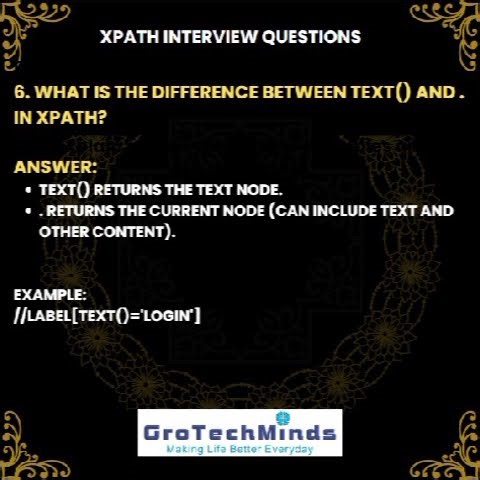 Top 10 XPath interview questions every automation tester must know!