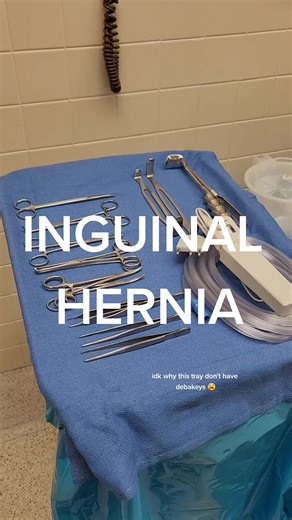 Mayo Setup for Inguinal Hernia Surgery
