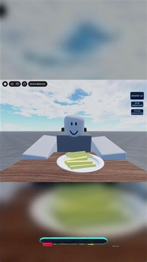 Roblox Sushi Restaurant Moment #shorts