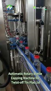 ⚡ Up to 15,000 Caps/Hour! 🤖 Rotary Twist-Off Lid Bottle Capping Machine HYRS-S-N-T #cappingmachine