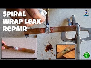 Spiral Wrap Copper Pipe Leak Repair(No Cutting or Clamps)