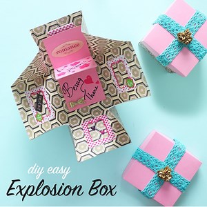 How to make Explosion Box | DIY Gift Box | Explosion Box Tutorial | D.I.Yay
