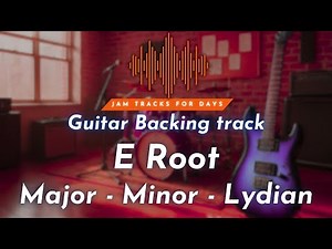 Modal Jam Track in E | E Major • E Minor • E Lydian | Guitar Backing Track 160bpm