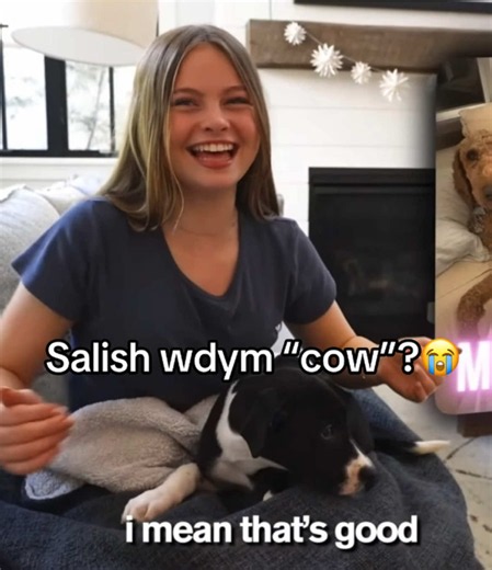 Salish names her domino: why 'cow' made everyone laugh
