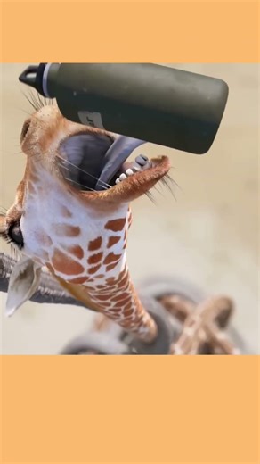 Elephant and Giraffe figt for water #shorts #youtubeshorts #ytshorts